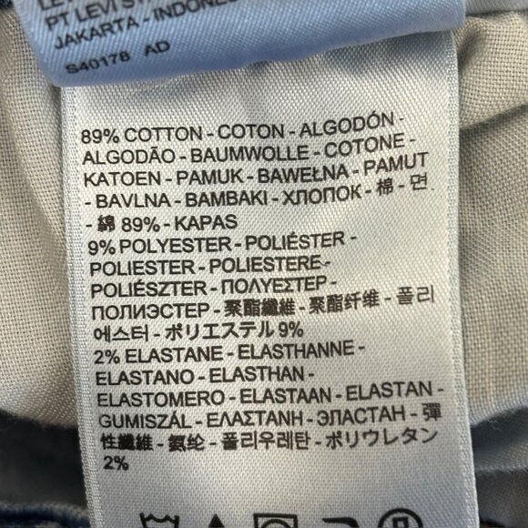 Levi's 515 Bootcut Womens size 8 Dark Wash Blue Denim jeans - Picture 3 of 4